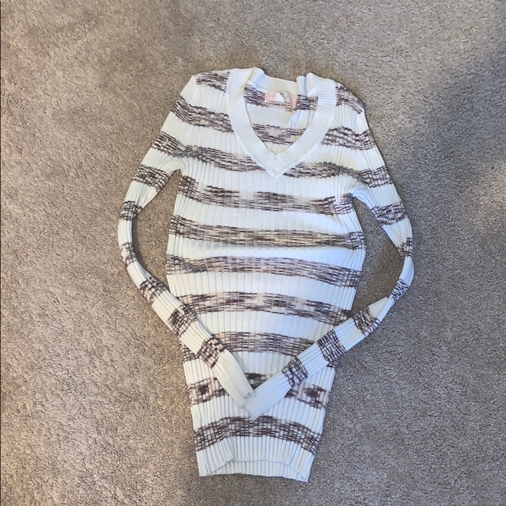 Juniors Striped Sweater - Picture 1 of 1